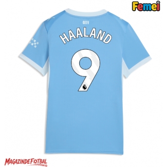 Manchester City Erling Haaland #9 Tricou Fotbal Replică 2026-27 Femei Acasa